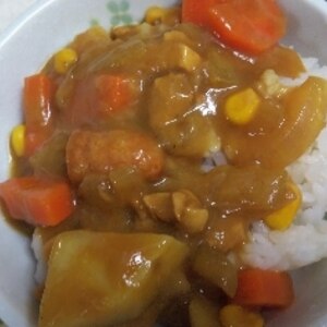 コーンとウインナーごろごろカレー